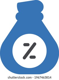 discount vector glyph colour icon