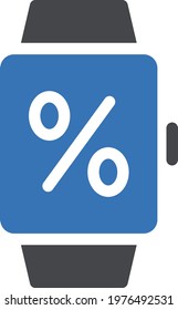discount vector glyph colour  icon
