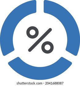 discount vector glyph colour  icon