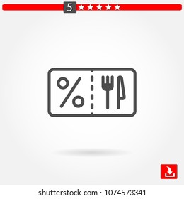 discount vector icon
