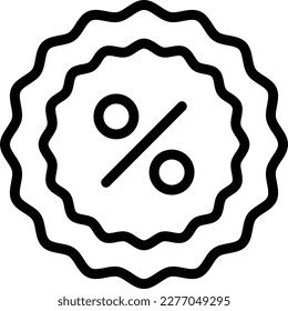 Discount Vector Icon Design Illustration