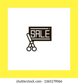 discount vector icon. flat design