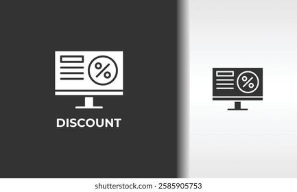 Discount Vector, Icon Or Logo Sign Isolated Symbol Illustration