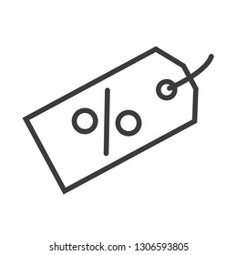 Discount vector icon in modern flat style isolated. Discount can support is good for your web design.