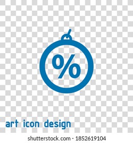 Discount-Vektorsymbol auf abstraktem Hintergrund