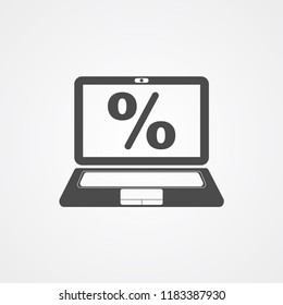 Discount vector icon sign symbol