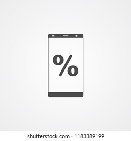 Discount vector icon sign symbol