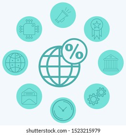 Discount vector icon sign symbol