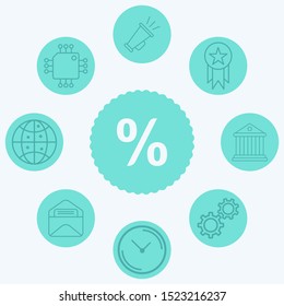 Discount vector icon sign symbol