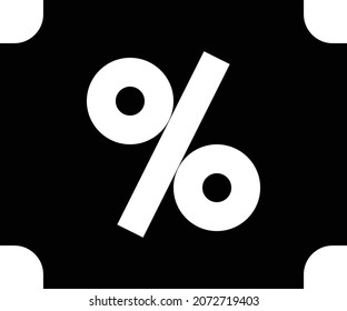 discount vector illustration isolated on a transparent background. glyph vector icons for concept or web graphics.