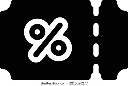 ilustración del vector de descuento en un fondo transparente. Símbolos de calidad superior. Iconos vectoriales de glifos para diseño de conceptos y gráficos. 

