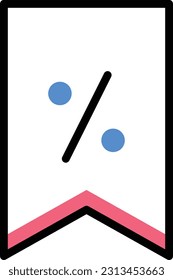discount Vector illustration on a transparent background. Premium quality symmbols. Line Color vector icons for concept and graphic design.