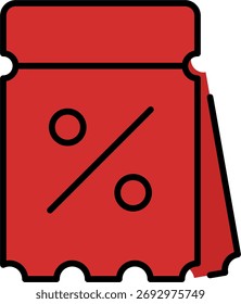 Discount vector illustration, price reduction and sale promotion concept, marketing and ecommerce offer design