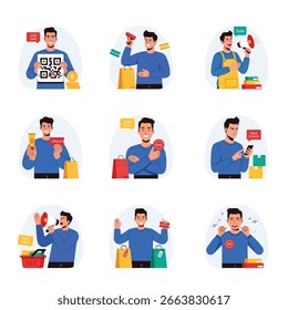 Discount Vector Illustration set 3