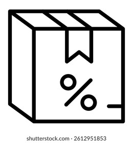 Discount Vector Line Icon Design