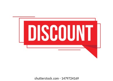 Discount Vector in red, excelent for sales, promotions, advertising and shop designs. Enjoy