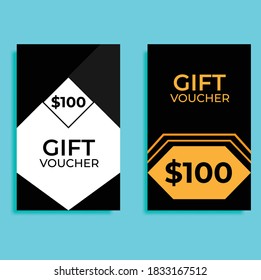 Discount voucher gift design. Great vector for fashion, discount coupons, gift cards, sales promotion, product marketing, web, social media, online shops etc.