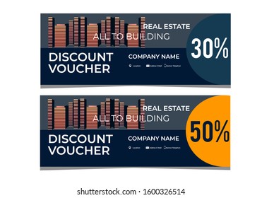 discount voucher on white background