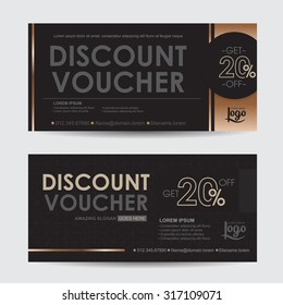 discount voucher template with premium pattern,Collection discount certificate business card banner calling card poster,Vector illustration