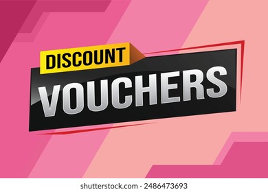 discount voucher vouchers special offer poster banner graphic design icon logo sign symbol social media website coupon advertising store shop online, website, landing page

