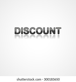 Discount web icon on white background