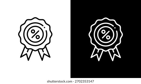 Diseño de conjunto de iconos blancos de descuento