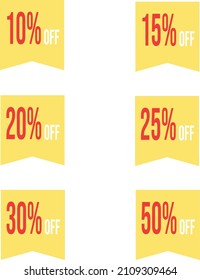 Discount yellow flags icons 2022