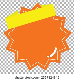 discount yellow and orange color illustration vector  for anything