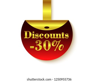 Discounts -30% sticker
