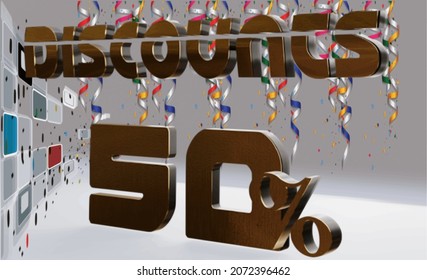 descuentos de hasta el 50% 3D