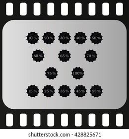 Discounts flat icon.