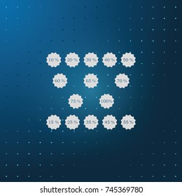 Discounts flat icon.