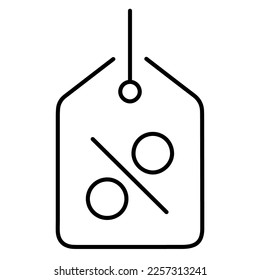 discounts icon on white background, vector illustration.