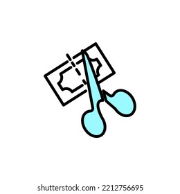 icono de línea de descuentos. Ilustración de elemento simple. diseño de símbolos de esquema de concepto de descuentos.