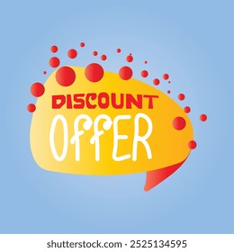 discounts offer text vector sticker label price icon illustration