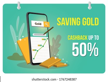 Discounts On Services, Saving Gold. Attracting Customers, Buyers. Online Store. People Catch Things On The Bait. Metaphor.