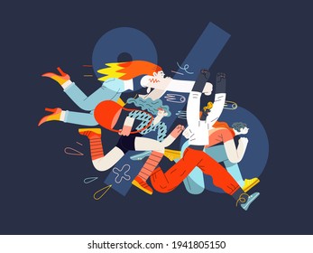 Discounts, sale, promotion. Flat vector modern illustartion