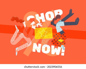 Discounts, sale, promotion, web template. Flat vector