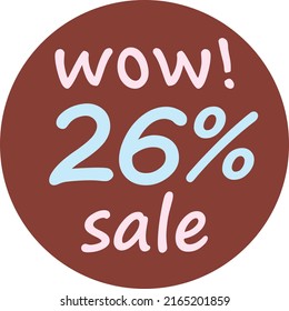 discounts and sales percentages on a white background