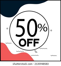 Discounts Waves pink blue background