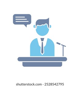 discourse concept line icon. Simple element illustration. discourse concept outline symbol design.