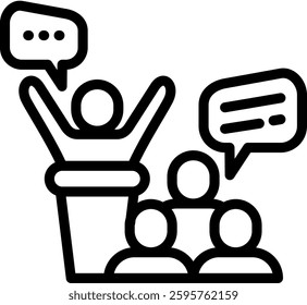 Discourse Icon Element For Design
