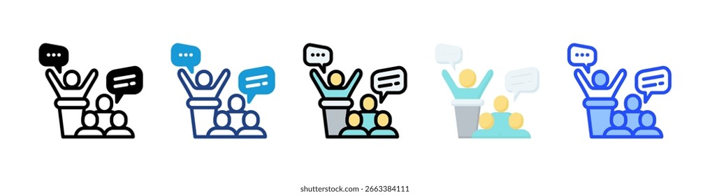 Elemento De Icono De Discurso Para Diseño