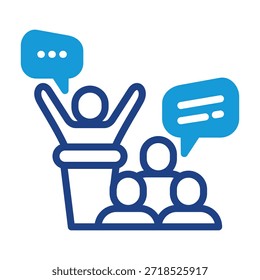 Diskurs-Icon-Element für Design