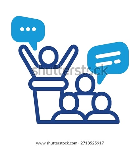 Discourse Icon Element For Design
