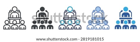 Discourse icon set multiple style collection