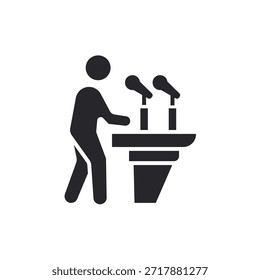 discourse icons outline and Flat Style,transparent background