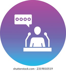 Icono del vector del discurso. Se puede usar para imprimir, móviles y aplicaciones web.
