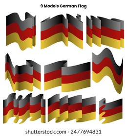 
Discover 9 stunning models of the Germany national flag, perfect for your design needs. Ideal for Independence Day celebrations and beyond, these high-quality assets will elevate your projects.