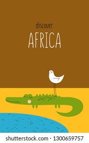 Discover Africa with crocodile 